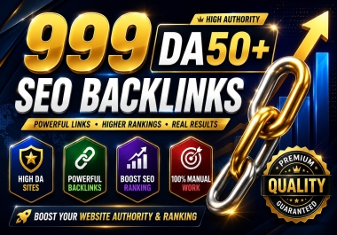 Get Powerful DA50+ Dofollow Backlinks to Boost Website Ranking & Organic Traffic