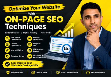 I will optimize your website with on-page SEO techniques