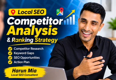 I will analyze your local SEO competitors and keyword gaps