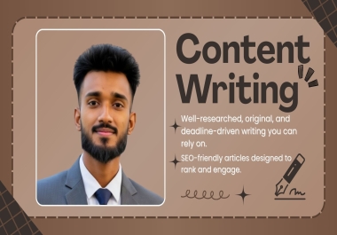 I will write high quality SEO articles,  blog posts and website content
