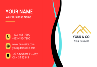 Professional,  Print-Ready Business Card Design for your brand