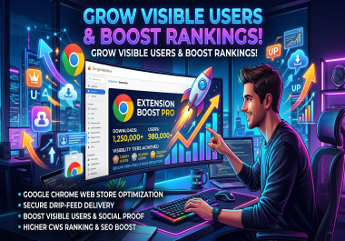 Increase Chrome Extension Users - Visible Store Counter