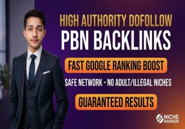 I will build high-authority safe PBN backlinks for a clean ranking boost