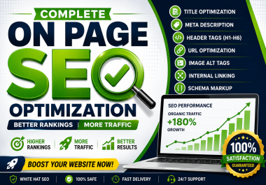 I Will Do On Page SEO for Your Website with Complete Optimization