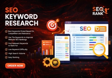 I Will Do Advanced SEO Keyword Research 50-100 Keywords for Fast Google Ranking