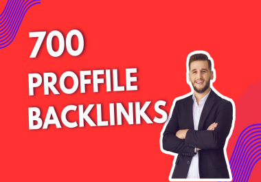 I will build 700 high Quality profile backlinks for SEO ranking