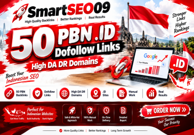 Boost Your Indonesia SEO Betting Ranking With 50 PBN. ID Do-follow Links High DA DR Domains