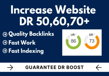 I will increase Ahrefs Domain Rating DR to 70 with Hi...