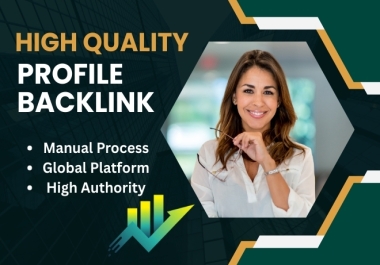 I Will Build 100 plus High Quality Profile Backlinks for your website ranking