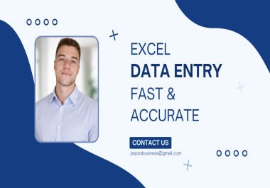 I will do fast and accurate Excel data entry and copy paste