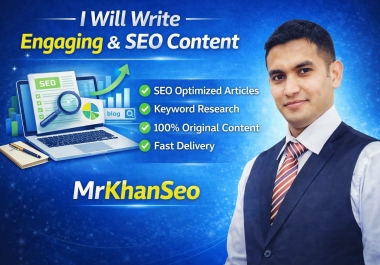 I will write SEO optimized content that ranks and converts
