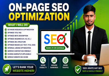 I will do on page SEO optimization to boost ranking and traffic
