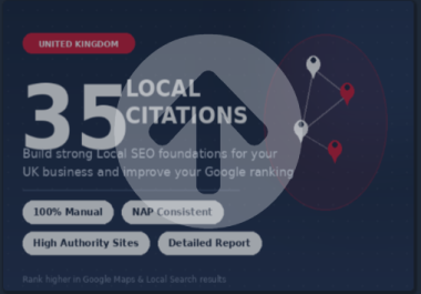 I Will Create 35 UK Local Citations for Local SEO