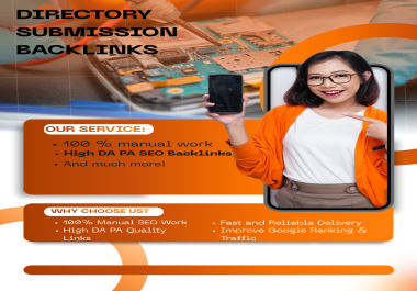 Provide 100 Manual Directory Submissions for White Hat SEO Backlinks