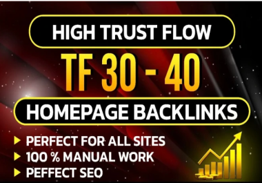 High Trust Flow SEO Backlinks for Website Ranking