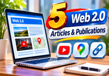 I Will Write and Publish 5 SEO-Friendly Web 2.0 Articles with Backlinks