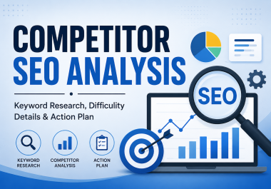 I will do deep competitor SEO analysis and keyword research