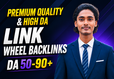 I will provide premium High DA link wheel backlinks for top ranking