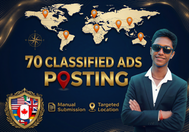 70 High-DA Classified Ads Posting Global Targeted Traffic