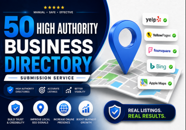 50 High Authority Business Directory Submission Service