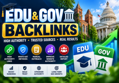 100 Real EDU and GOV Backlinks from Trusted Authority Sources