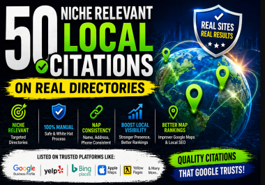 50 Niche Relevant Local Citations on Real Directories