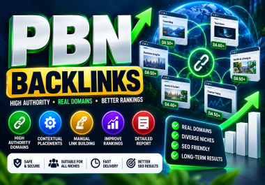 50 Premium PBN Backlinks from Powerful Authority Domains