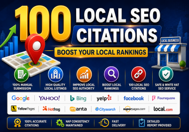 Get 100 Local SEO Citations to Improve Your Google Visibility