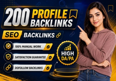 Premium profile Backlinks for Boost your website Ranking
