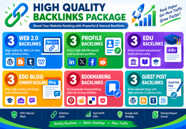 I Will Build 18 Mixed SEO Backlinks for Your Website