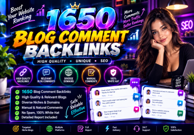 I Will Build 1650 Premium Blog Comment Backlinks for Your Website