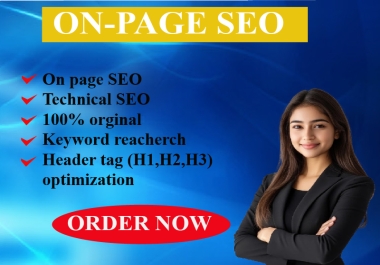 I will do professional on page SEO service for your website