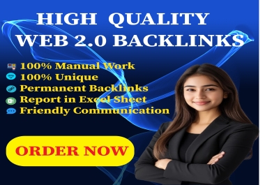 I will build high quality web 2.0 backlinks for Fast Google Ranking