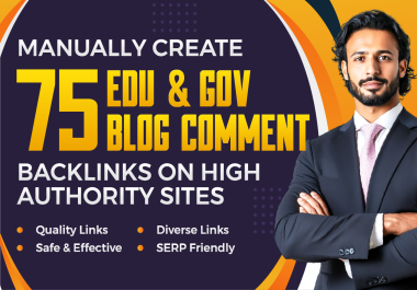 Powerful 75 High Authority EDU & GOV Blog Comment Backlinks