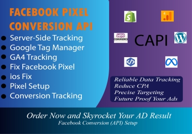 I will setup or fix meta pixel conversion API,  GA4,  ecommerce & tracking