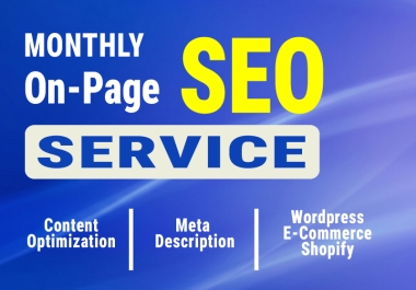 I will Enhance Website,  Product,  Services with Professional On-Page SEO to rank on Google
