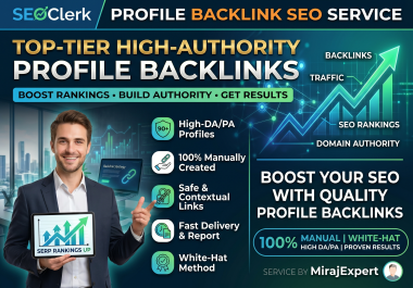 I Will Build High Authority 110 Manual Profile Backlinks for Safe SEO Growth