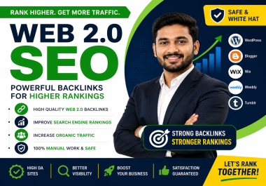 I will build 100 high authority manual Web 2.0 backlinks for sustainable SEO growth