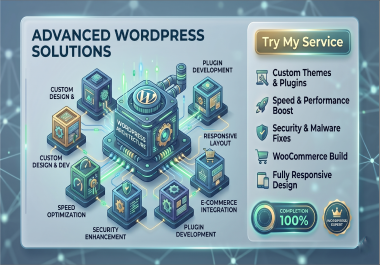 I will do Custom WordPress Plugins and Themes Development Service