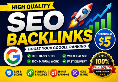 I will provide high DA backlinks for fast SEO growth