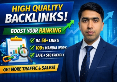 I will create high quality manual backlinks to improve website SEO