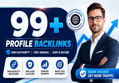 Profile Backlink only for you with proper SEO optimize
