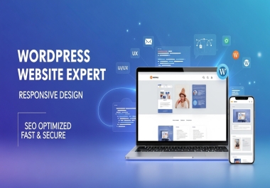 I will design,  redesign,  and develop a responsive WordPress website with SEO optimization