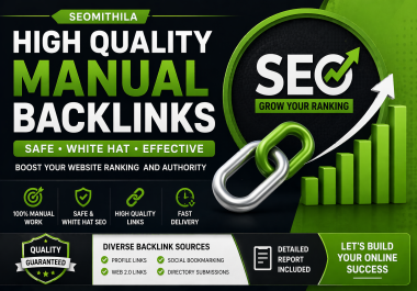 I will provide high quality SEO backlinks to boost website ranking