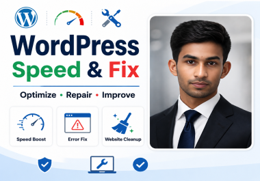 Professional WordPress speed optimization and bug fixing