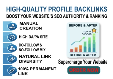 I will make 100 white-hat profile backlink for your website.
