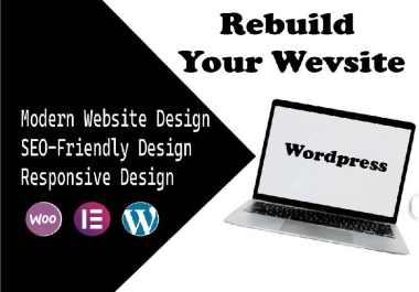 I Will Rebuild,  Clone,  Redesign or Convert Any Website to WordPress Website