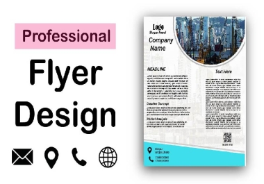 I will design a professional business flyer for your brand