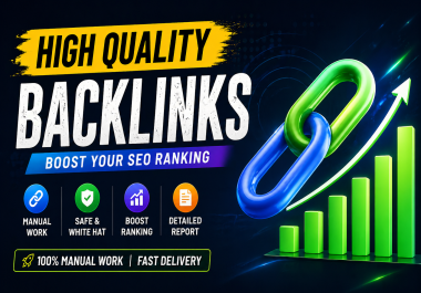 I will do safe white hat backlinks to improve Google ranking