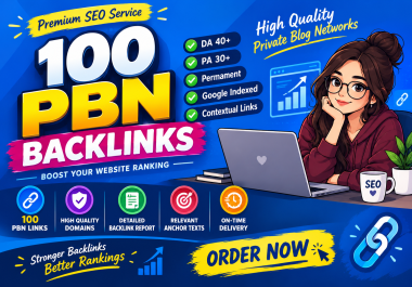 100 Premium PBN Backlinks for Website SEO